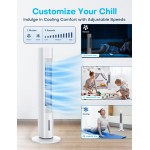 35 INCH Evaporative Air Cooler, 2024 Upgraded Swamp Cooler Air Conditioner w/Cooling Mode, 3 Speeds, Smart Timer for Auto-Off, 20Ft Remote, 70° Wider Oscillation, Air Cooler for Room Bedroom