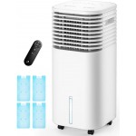 4-IN-1 Portable Air Conditioners, Evaporative Air Cooler w/4 Modes & 3 Speeds, 15H Timer for Smart Auto-off, 2-Gal Tank for 20H Cooling,17FT Remote,No Hose Needed,120°Oscillating Swamp Cooler