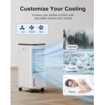 Windowless Portable Air Conditioners, 4-IN-1 Evaporative Cooler Portable Swamp Cooler with 3 Ice Packs, 1.85L Water Tank, 7H Timer, ductless air conditioner for room Bedroom, White-Grey Windowless Portable Air Conditioners, 4-IN-1 Evaporative Cooler Portable Swamp Cooler with 3 Ice Packs, 1.85L Water Tank, 7H Timer, ductless air conditioner for room Bedroom, White-Grey