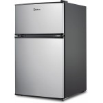 Midea WHD-113FSS1 Compact Refrigerator, 3.1 cu ft, Stainless Steel