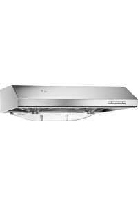 Kitchen Vent Hood AC30BS – 30 Inch Under Cabinet Range Hood – Filterless Modern Stainless Steel Hood Vent with 900 CFM Suction, Dual Fans, LED Touch Controls and Auto-Clean